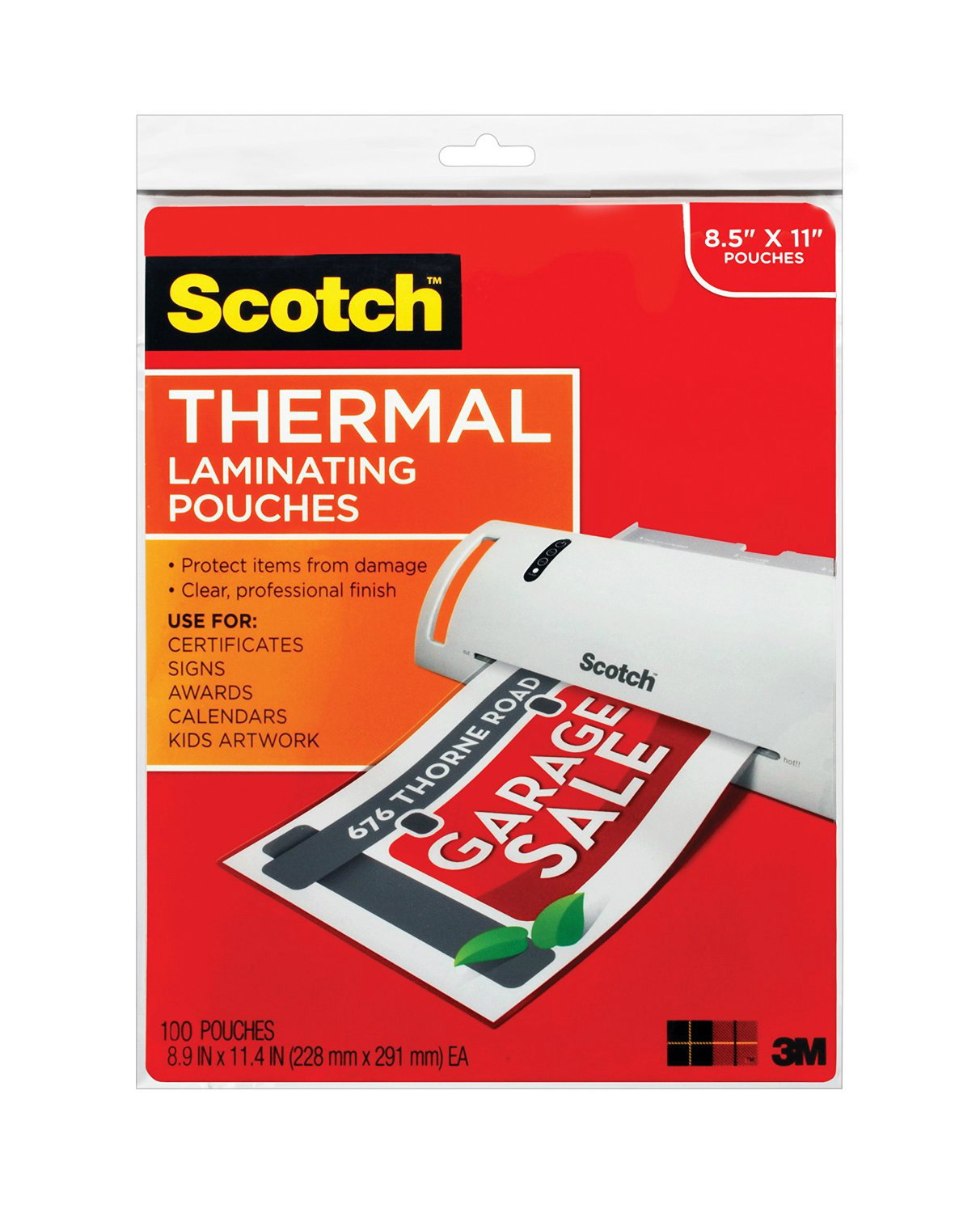 3m Scotch Tp3854 100 Thermal Laminating Pouches Letter Size 100 Pack 85 X 11 Ebay 