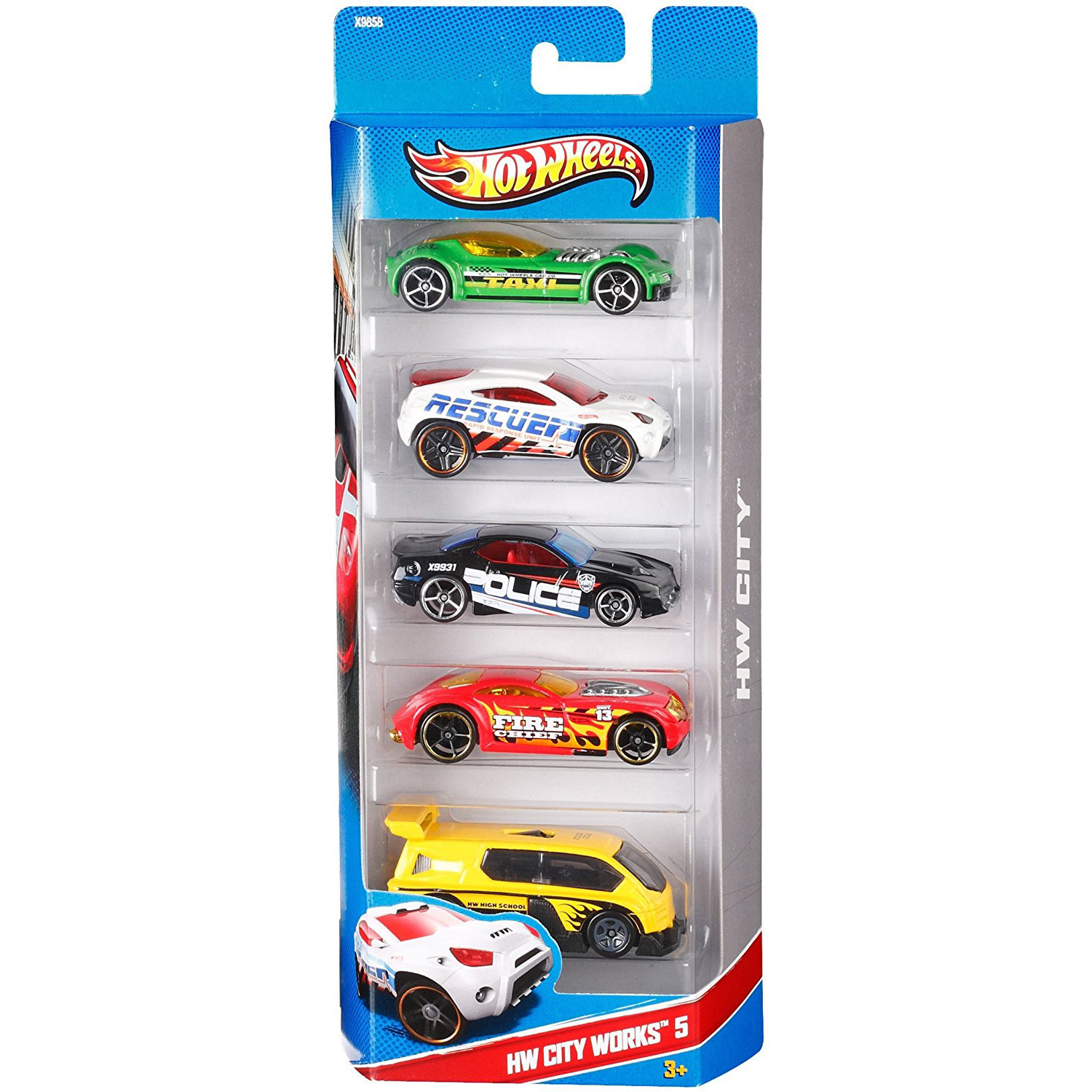 Hot Wheels 5 Race Car T Pack Assorted Vehicle Racing Set Mattel 1806 Ebay 6760