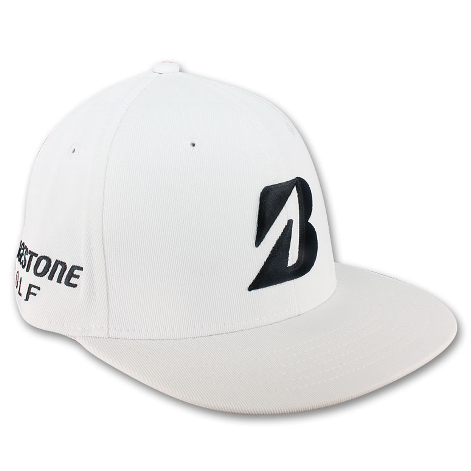 NEW 2014 Bridgestone Golf Flat Bill Cap/Hat, COLOR White, SIZE S/M