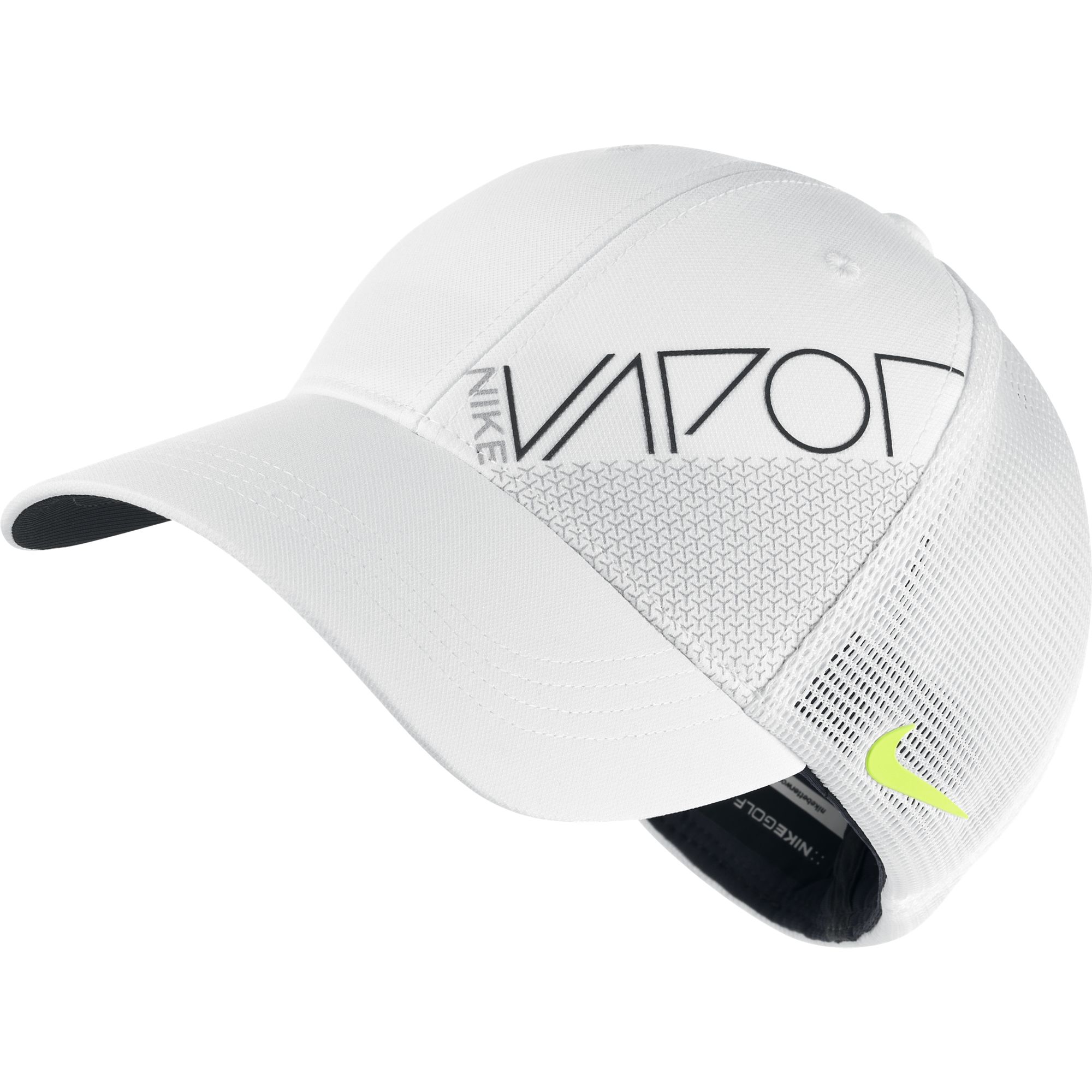 New 2015 NIKE Golf True Vapor Legacy Mesh Fitted Hat COLOR White SIZE
