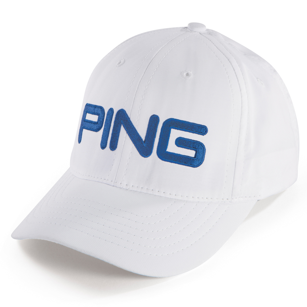 New 2017 PING Tour Lite Golf Cap/Hat COLOR White/Navy SIZE Adjustable