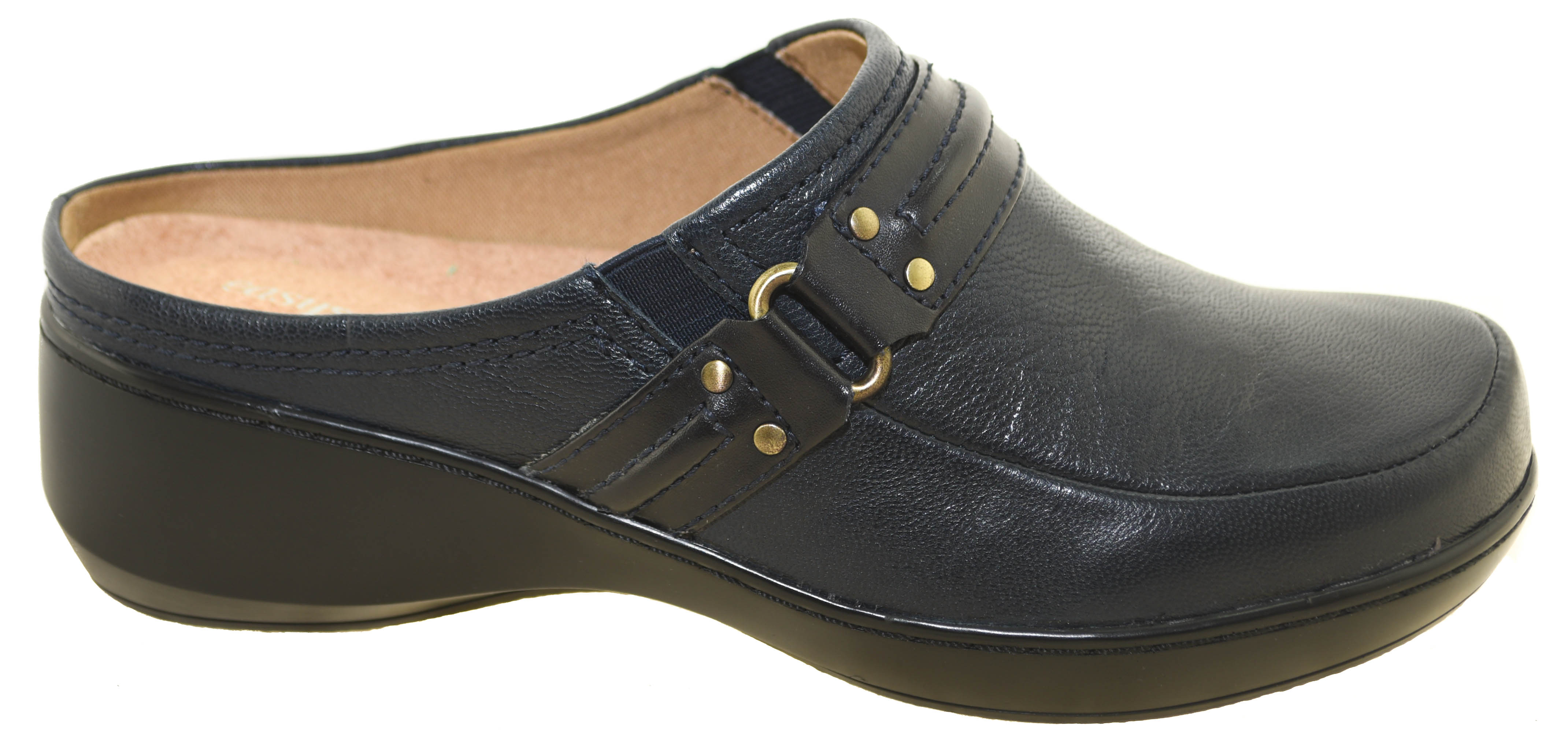 navy mules womens