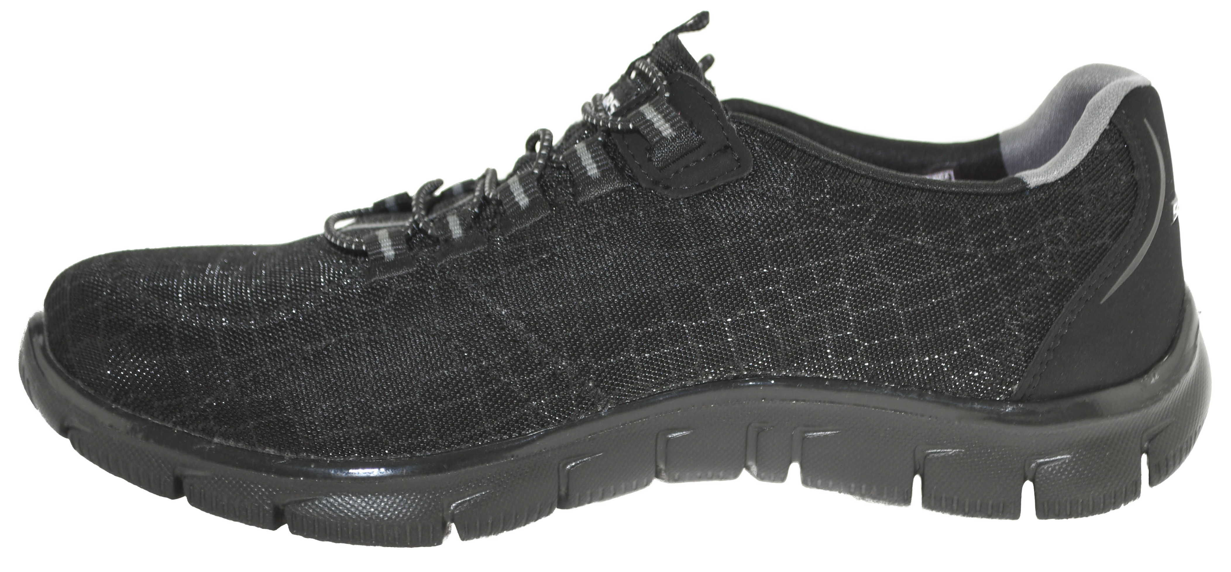black leather skechers ladies