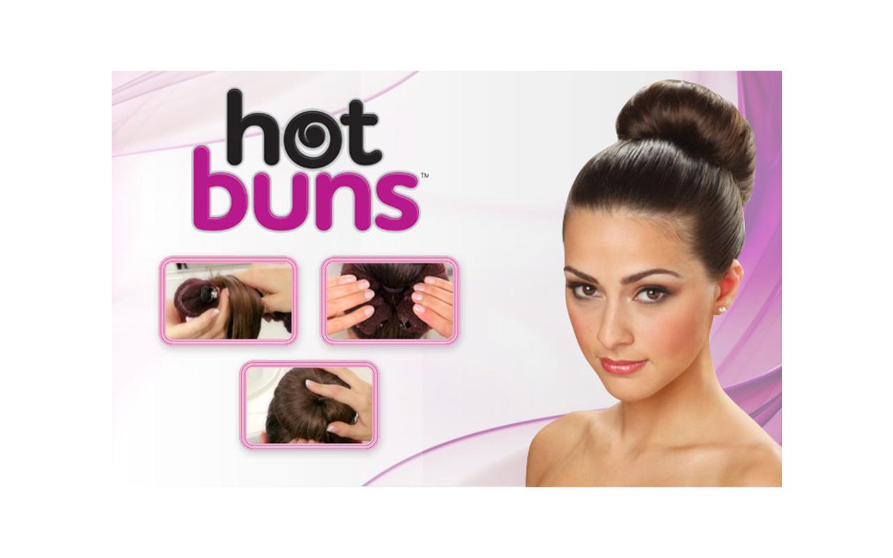 2 Pc Hot Buns Hair Donut Dark Brown XL Perfect Bun Maker