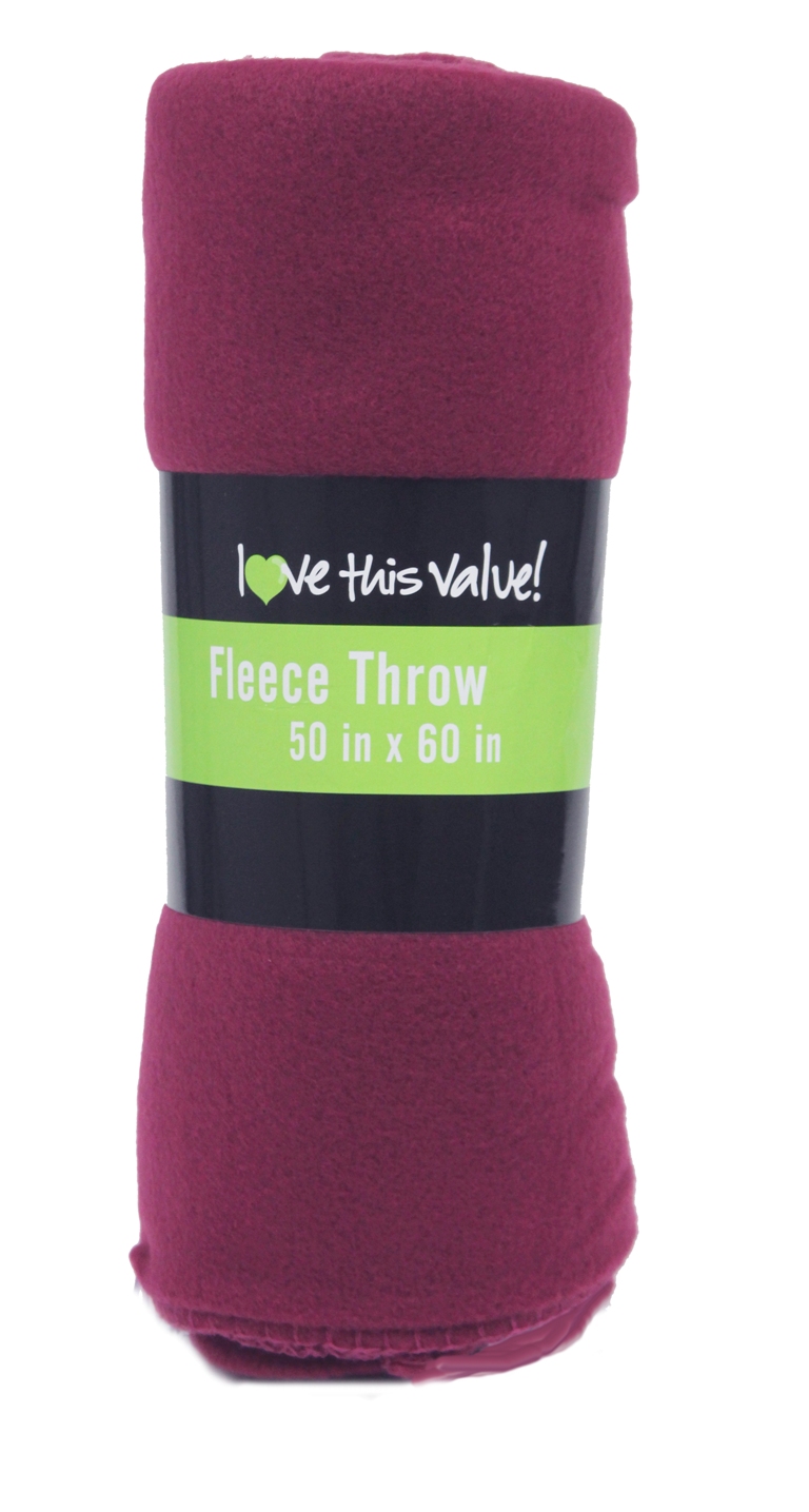 50 x 60 Inch Soft Cozy Fleece Blanket / Fleece Throw Purple eBay