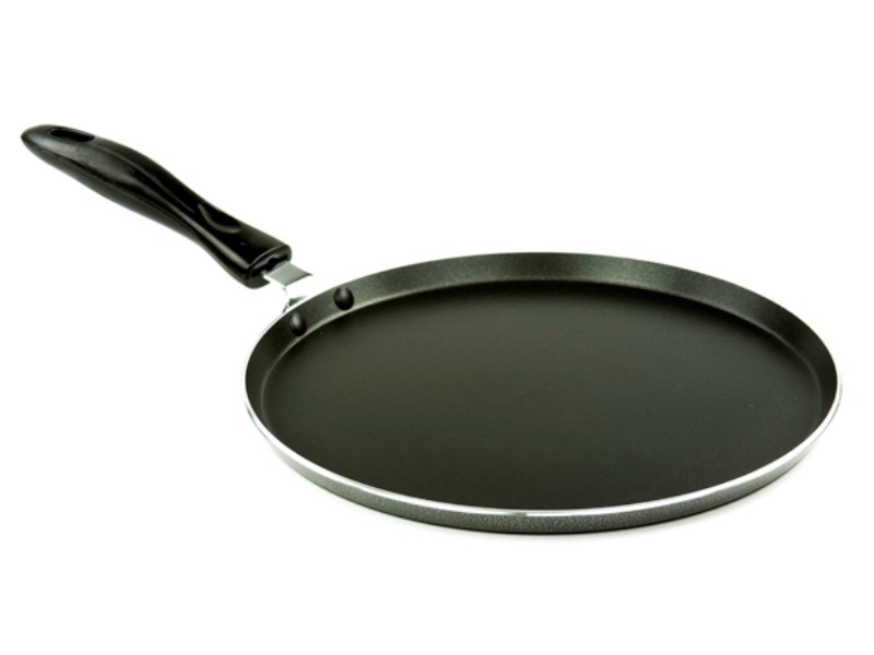 Round Nonstick Aluminum Griddle 12 Inch Shallow Round Frying Pan Skillet