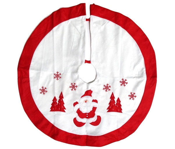 christmas tree skirt santa in the snow red white ebay christmas tree skirt santa in the snow red white ebay
