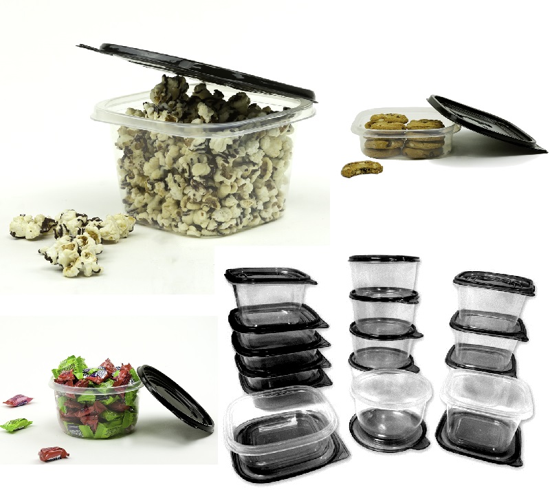 30 Pcs Reusable Plastic Food Storage Containers Set with Air Tight