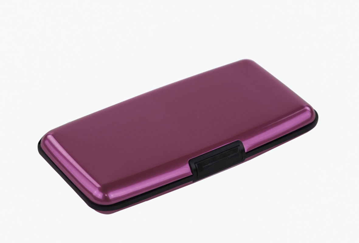Large Aluminum Women Wallet RFID Blocking Aluma Wallet Pink eBay