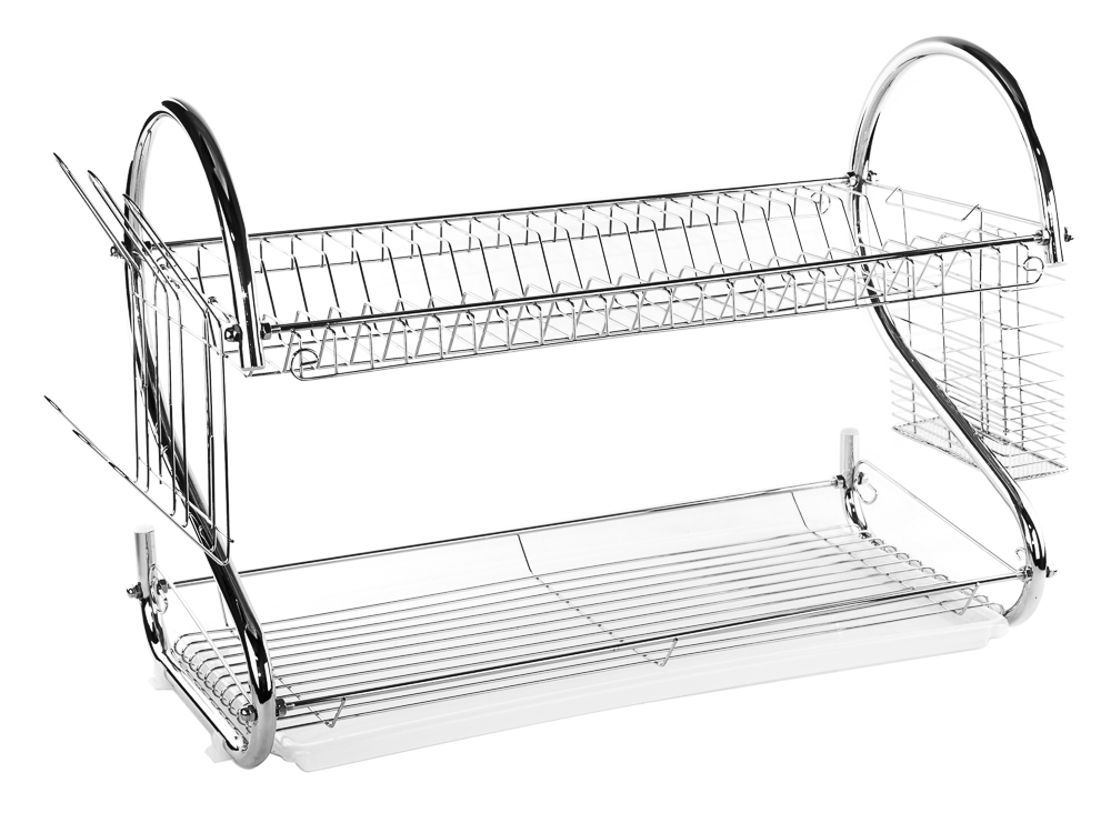 2 Tier Stainless Steel Dish Rack  Space Saver Dish 
