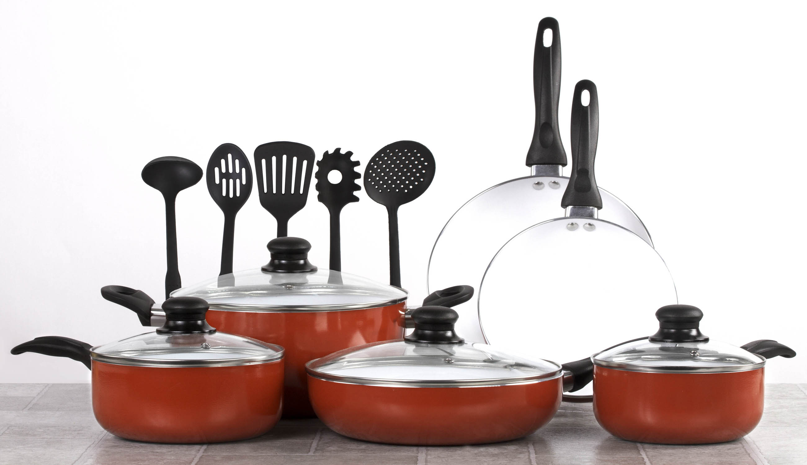pots and pans set ceramic nonstick