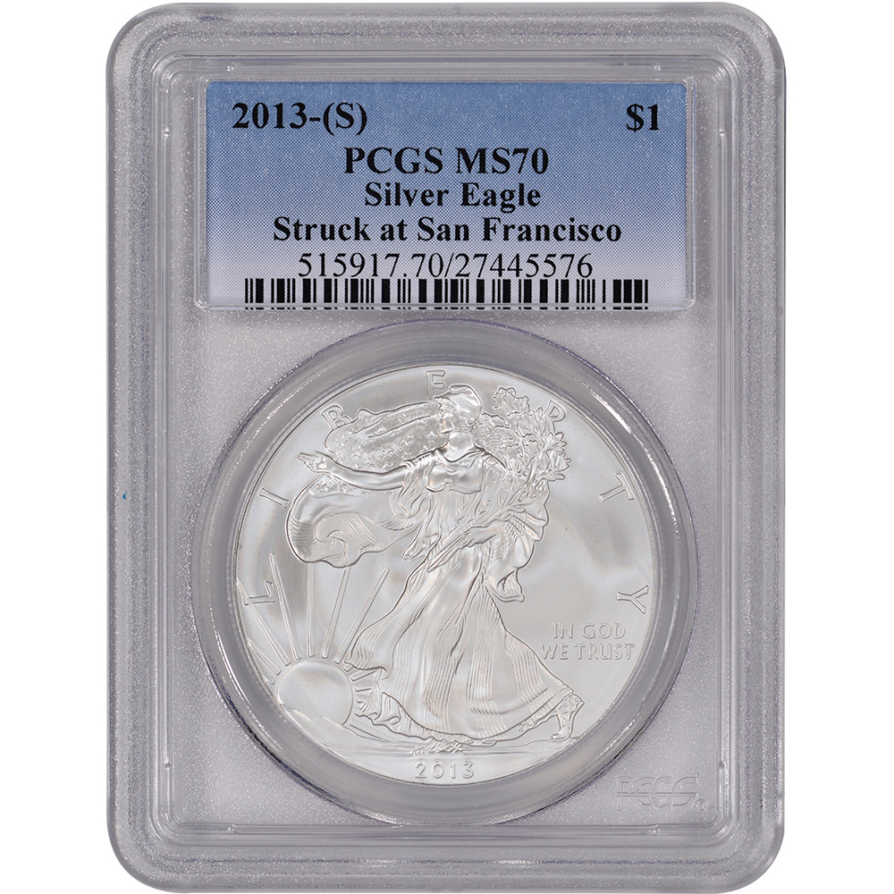 2013(S) American Silver Eagle PCGS MS70 eBay
