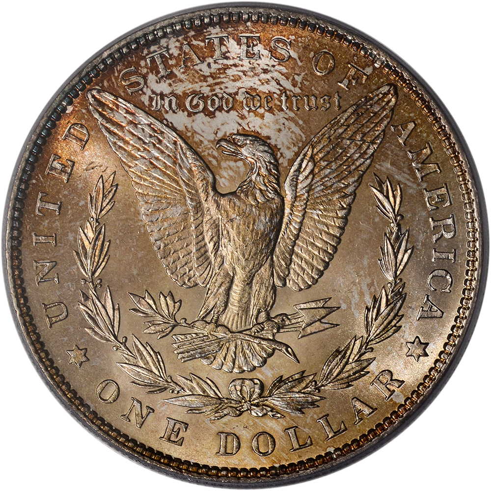 1887 US Morgan Silver Dollar $1 - PCGS MS64 - Attractive Toning | eBay