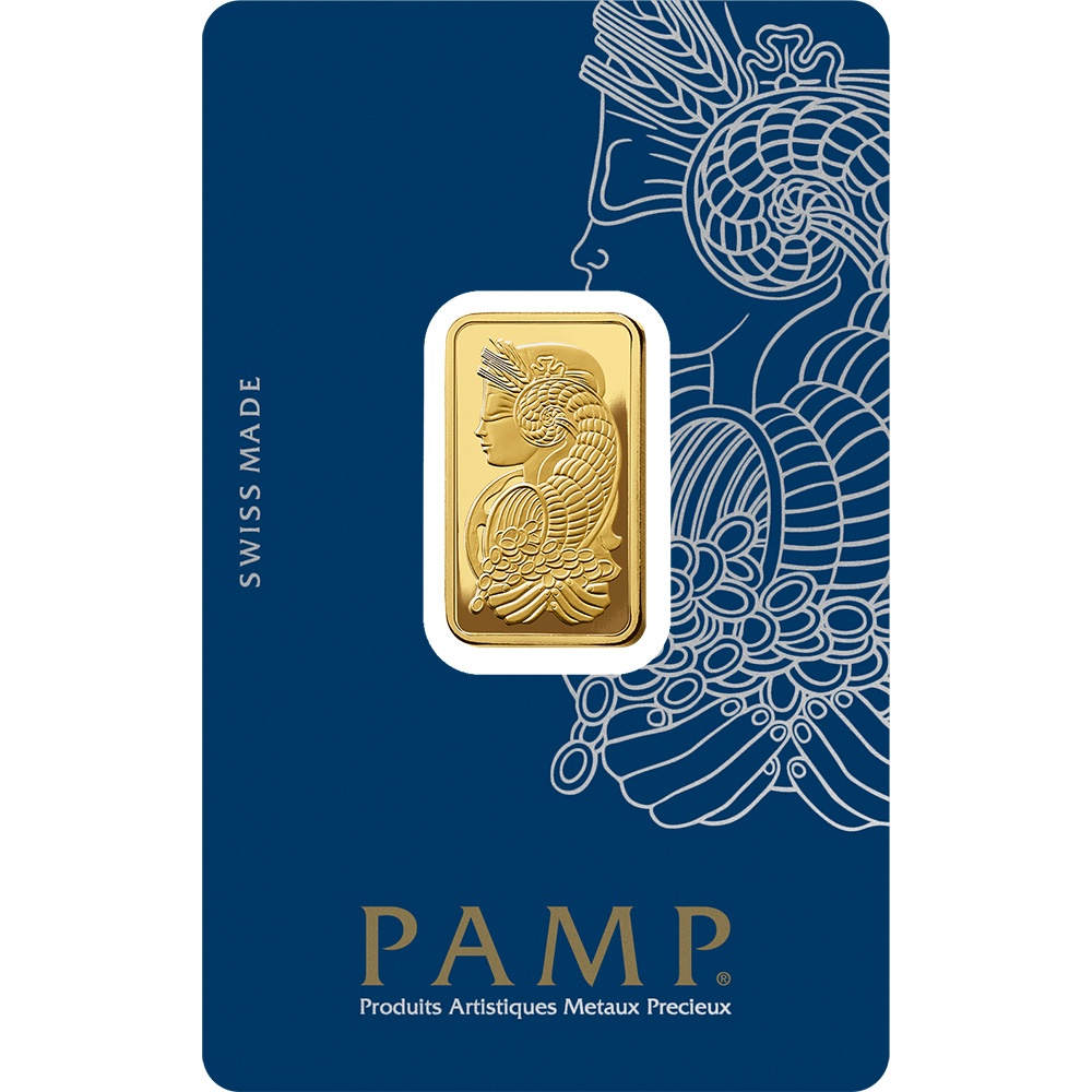 10 Gram Gold Bar Pamp Suisse Fortuna 9999 Fine In Sealed Assay