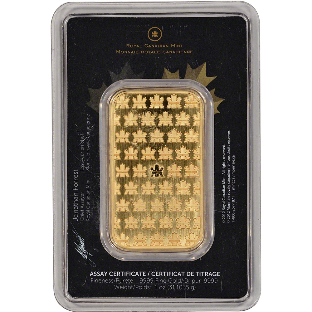1 oz Gold Bar Royal Canadian Mint RCM 9999 Fine eBay