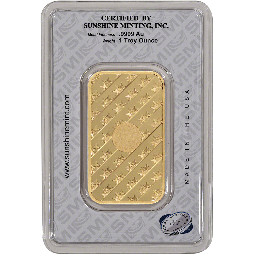 1 oz. Gold Bar Sunshine Minting .9999 Fine eBay