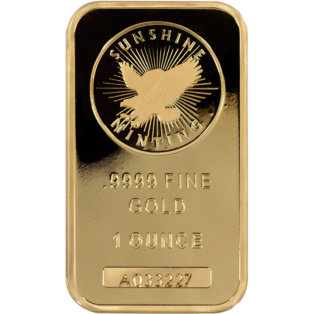 1 oz. Gold Bar - Sunshine Minting - .9999 Fine | eBay