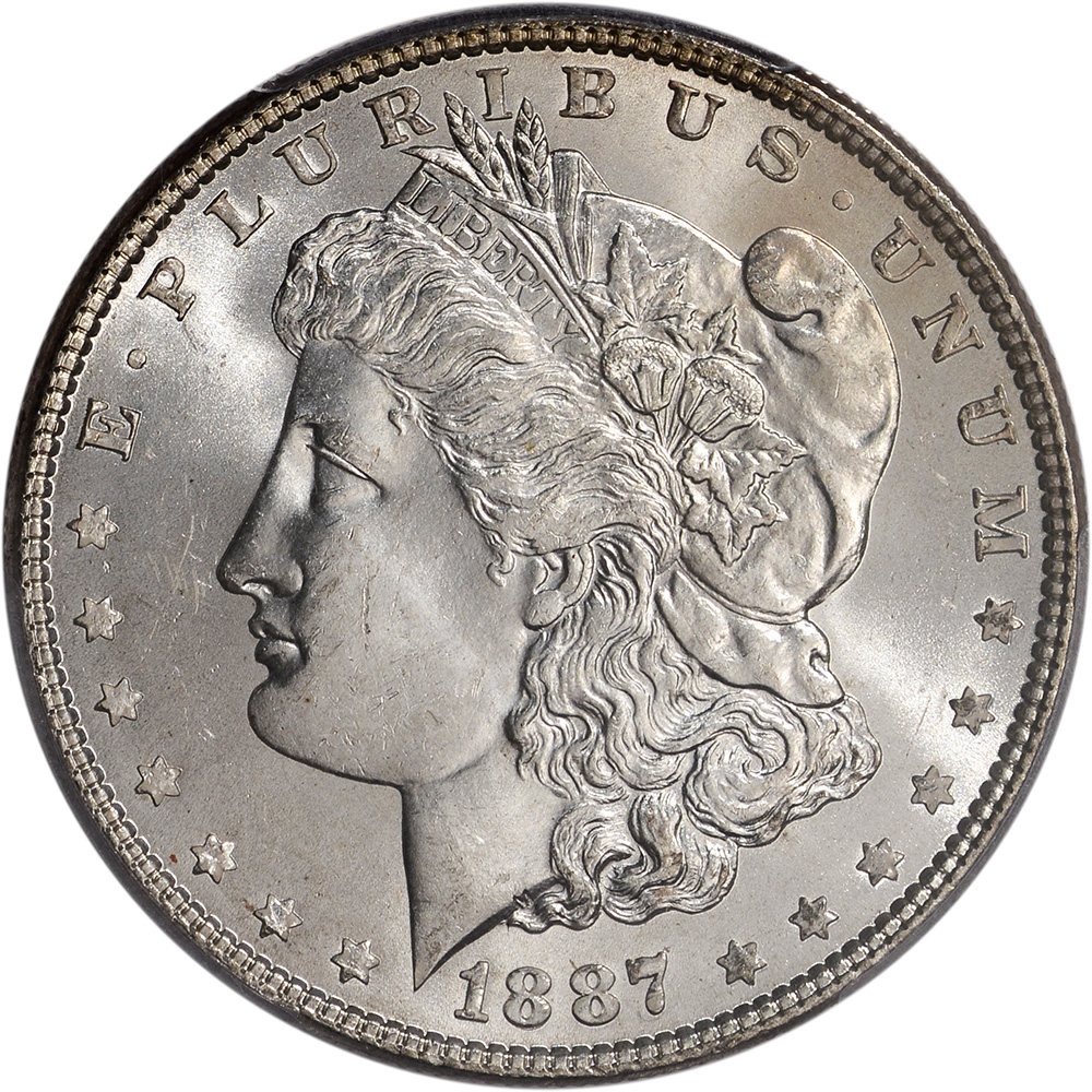 1887 US Morgan Silver Dollar $1 - PCGS MS65 | eBay