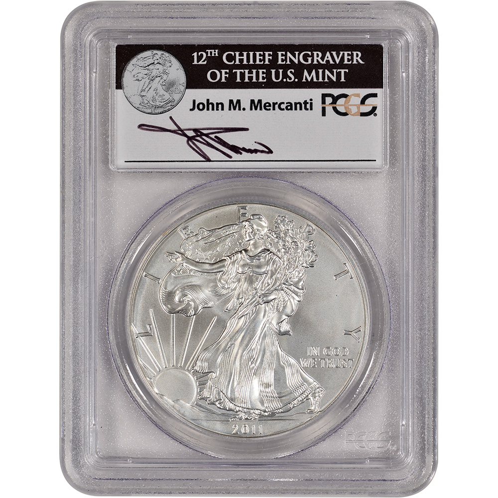 2011-S American Silver Eagle Burnished 25th Ann PCGS MS70 First Strike
