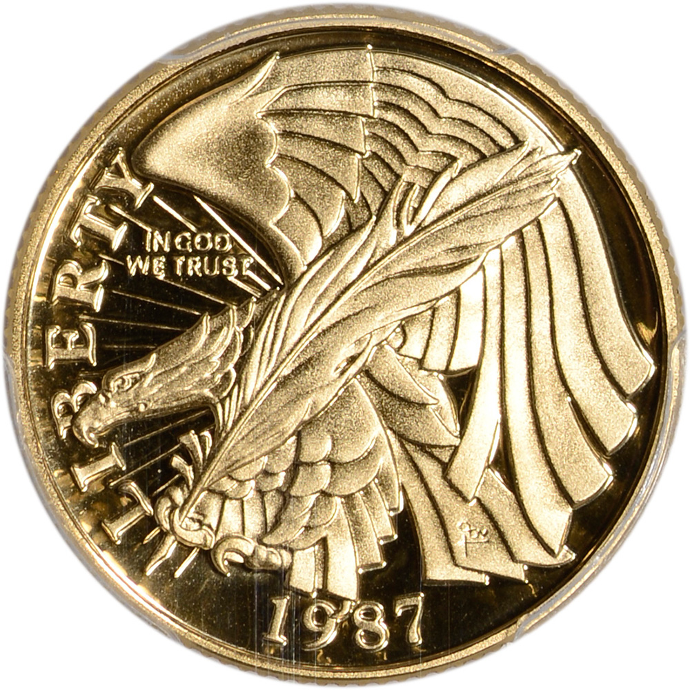 1987W US Gold 5 Constitution Commemorative Proof PCGS PR70 DCAM eBay