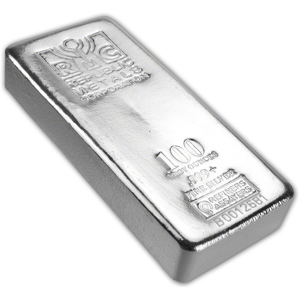 100oz silver bars