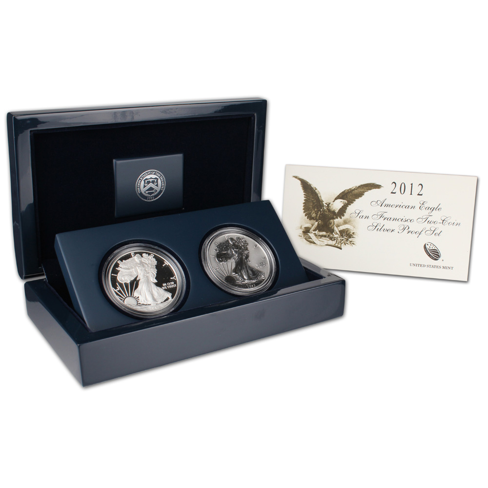 2-pc. 2012-s American Silver Eagle 75th Anniversary Proof Set 