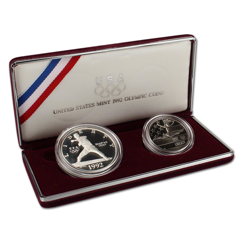 1992-us-olympic-2-coin-commemorative-proof-set-ebay