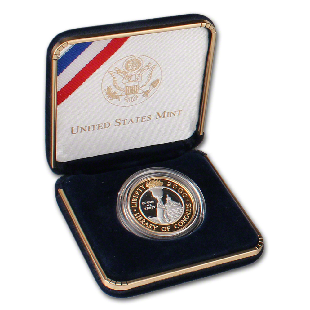 2000W US Bimetallic 10 Library of Congress Commemorative Proof eBay