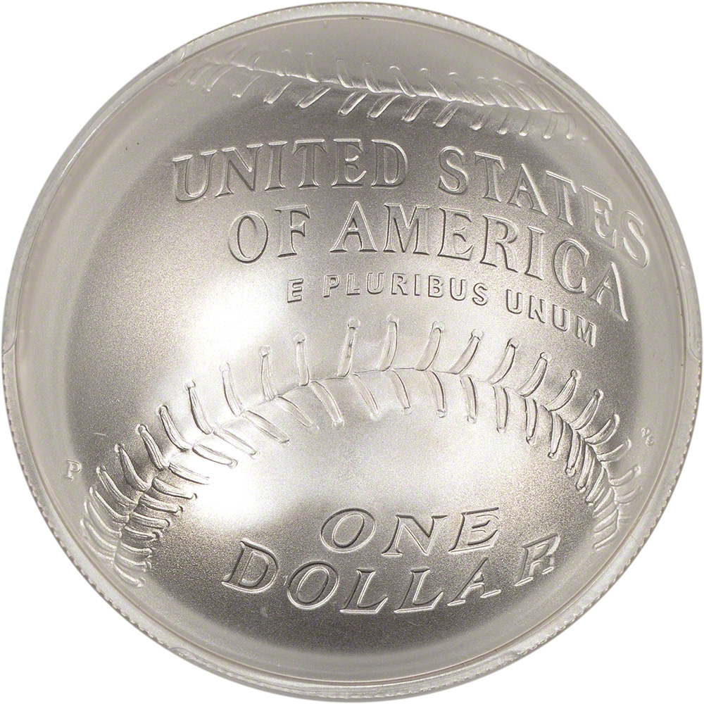 2014P US National Baseball Hall of Fame Commemorative BU Silver Dollar