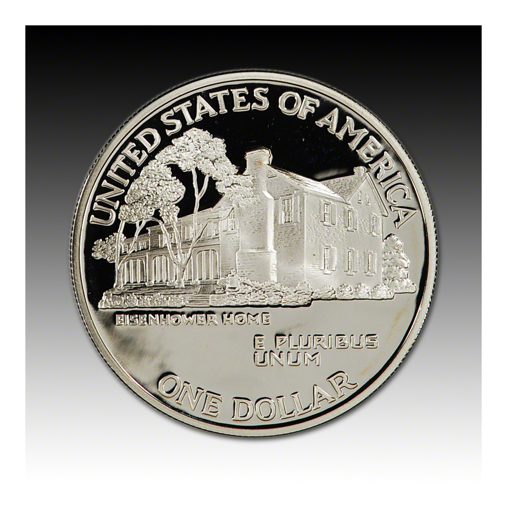 1990P US Eisenhower Centennial Commemorative Proof Silver Dollar eBay