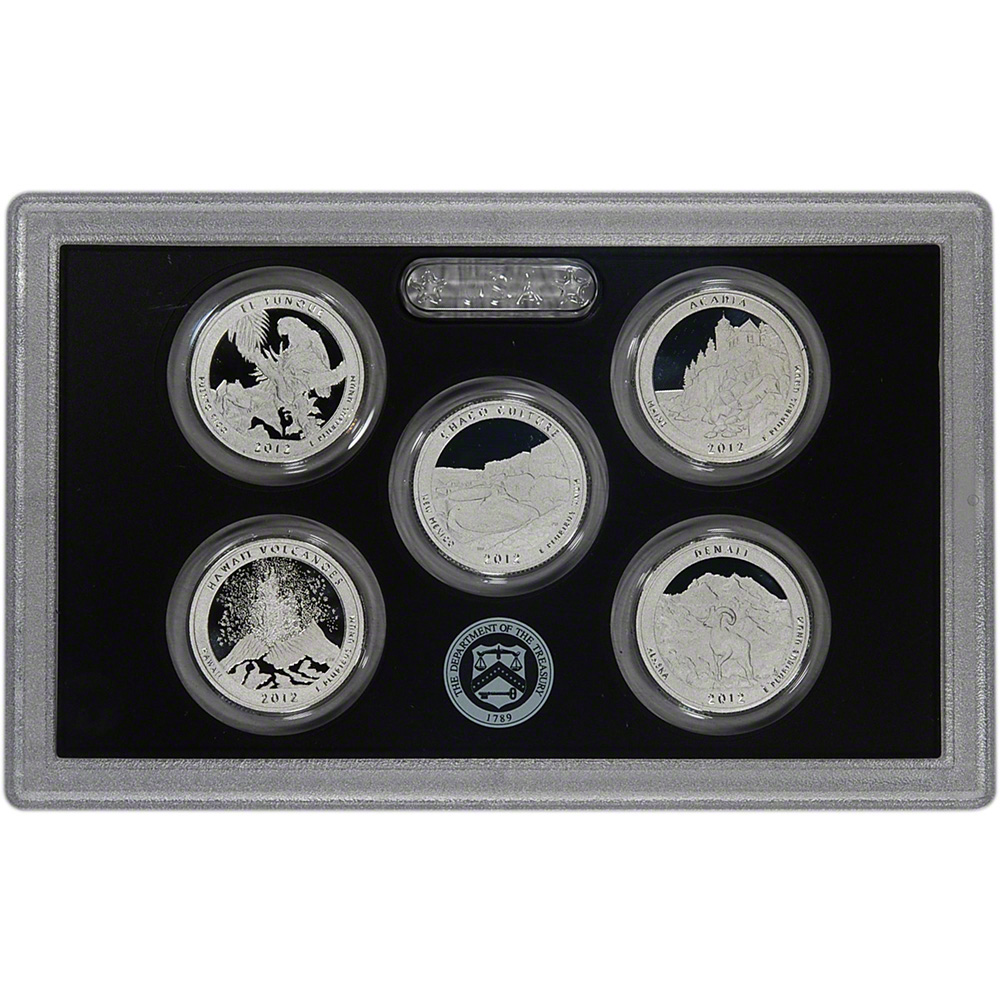 2012-S United States Mint SILVER PROOF SET 14-Coins w/Box 
