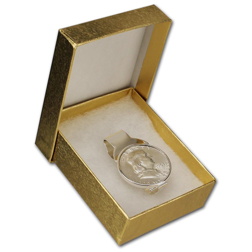 Sterling Silver Money Clip with 1963 Franklin Silver Half Dollar eBay