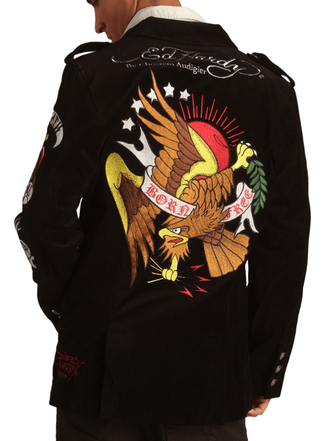 ed hardy cropped jacket