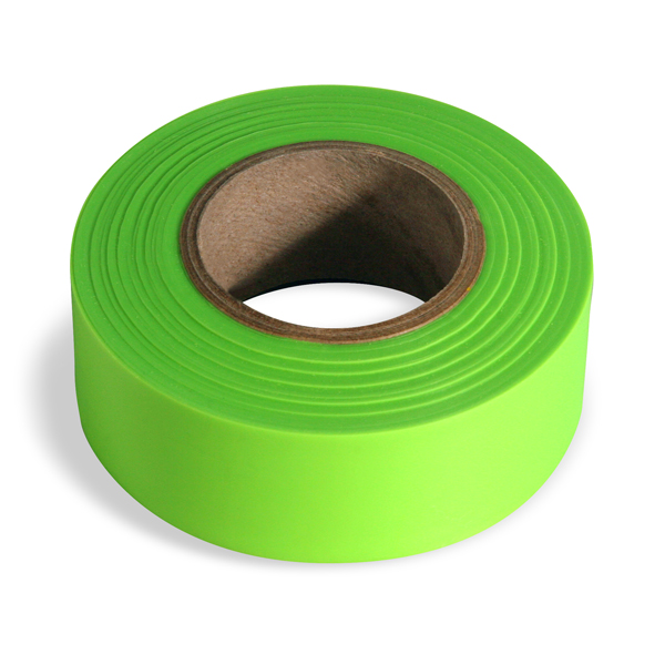 CH Hanson 17001 Bright Fluorescent Lime Green Flagging Tape 12 Rolls ...