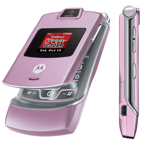 Motorola RAZR V3M CDMA Camera Flip Phone Pink Verizon (Used - B Stock ...