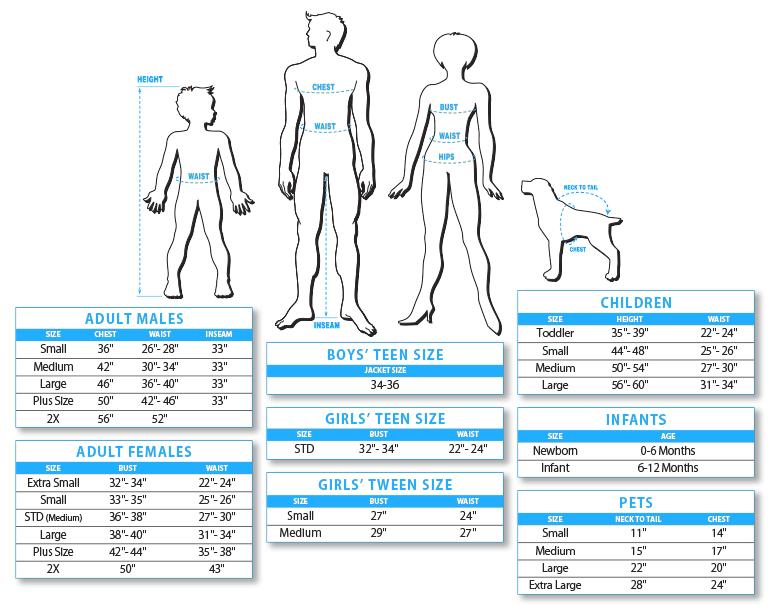 Rubie S Child Size Chart