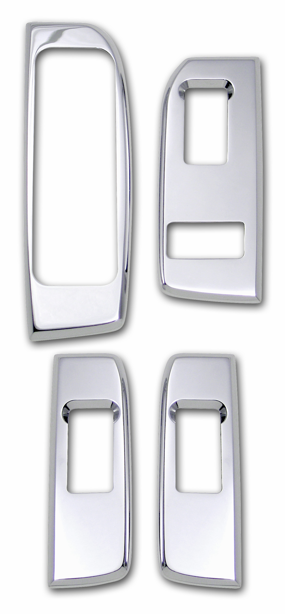 Set of 4 Hummer H3 Chrome Billet Aluminum Roof Rack Cargo Hooks