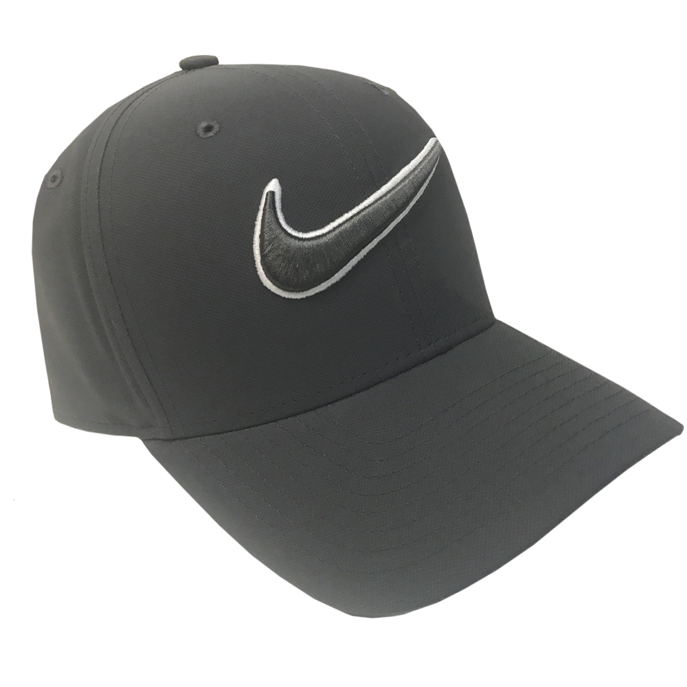 New 2017 Nike Golf Classic 99 Swoosh Fitted Hat/Cap COLOR: Dark Grey ...