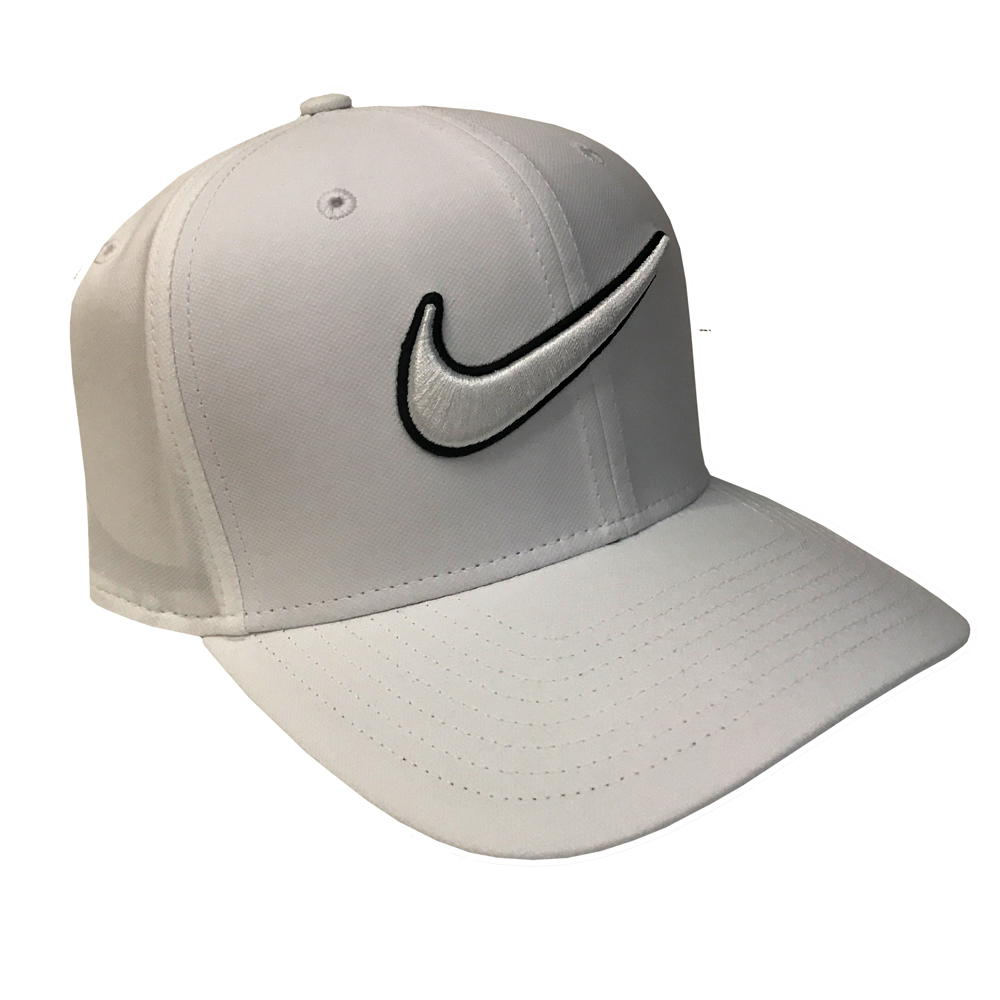 New 2017 Nike Golf Classic 99 Swoosh Fitted Hat/Cap COLOR: White SIZE ...