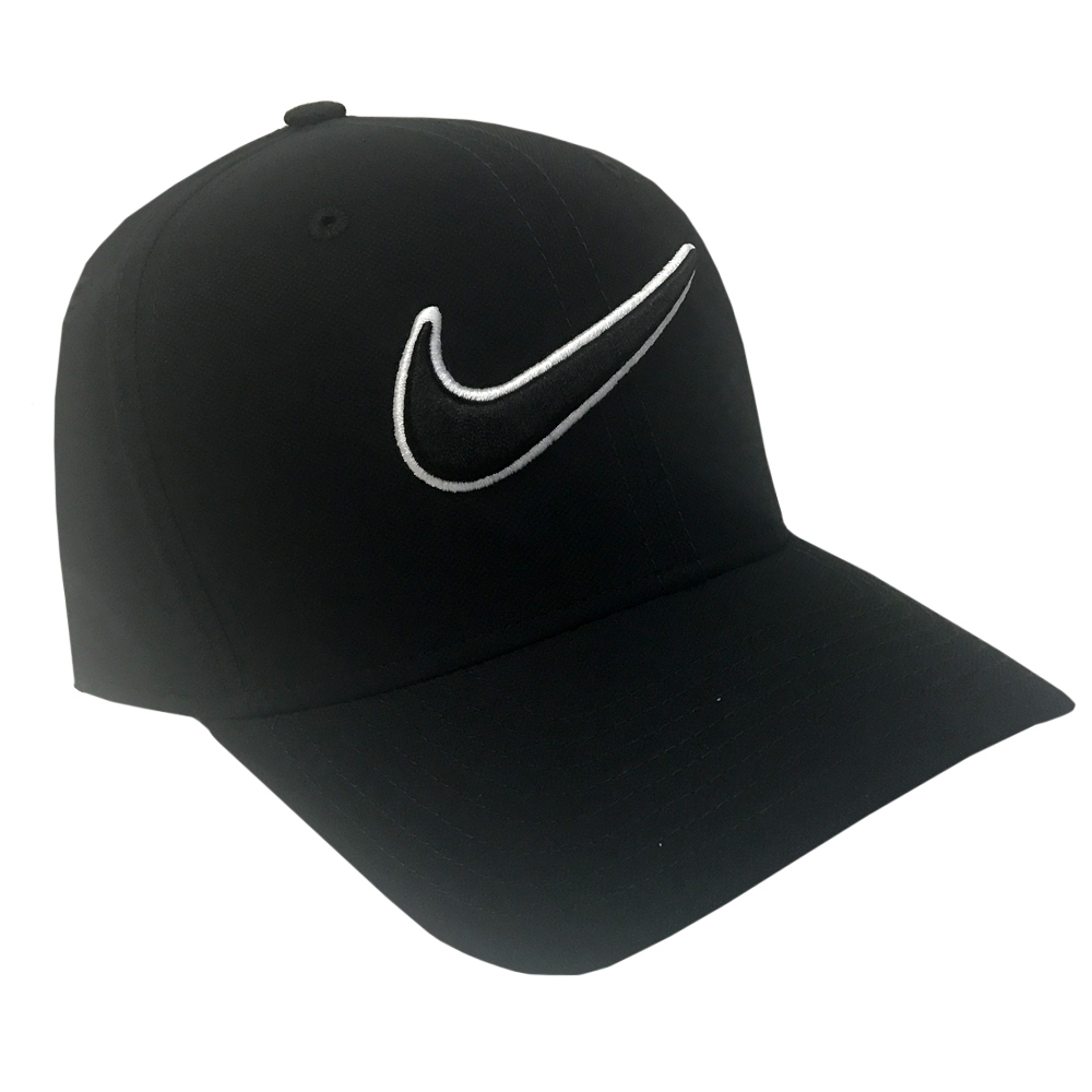 New 2017 Nike Golf Classic 99 Swoosh Fitted Hat/Cap COLOR: Black SIZE: L/XL