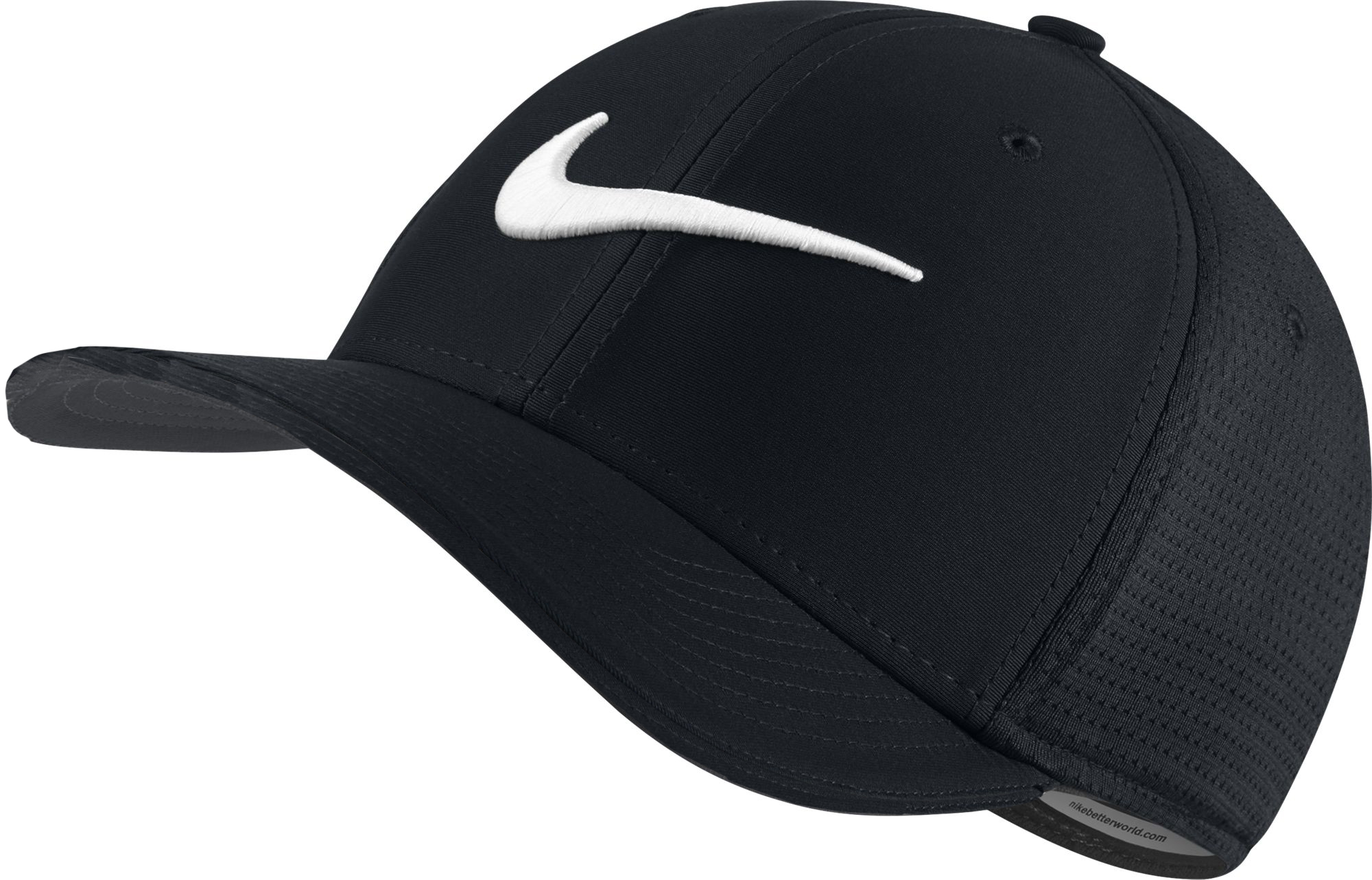 New 2017 Nike Golf Classic 99 Fitted Mesh Golf Hat COLOR: Black/White ...