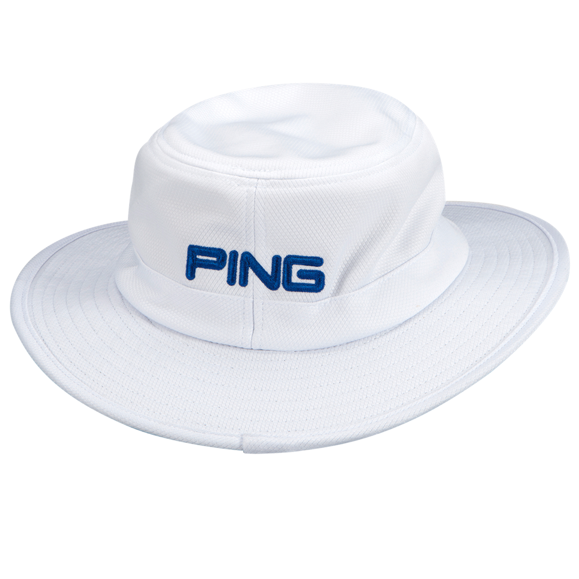 New 2015 Ping Classic Boonie Hat COLOR: White with Mach Blue SIZE: S/M