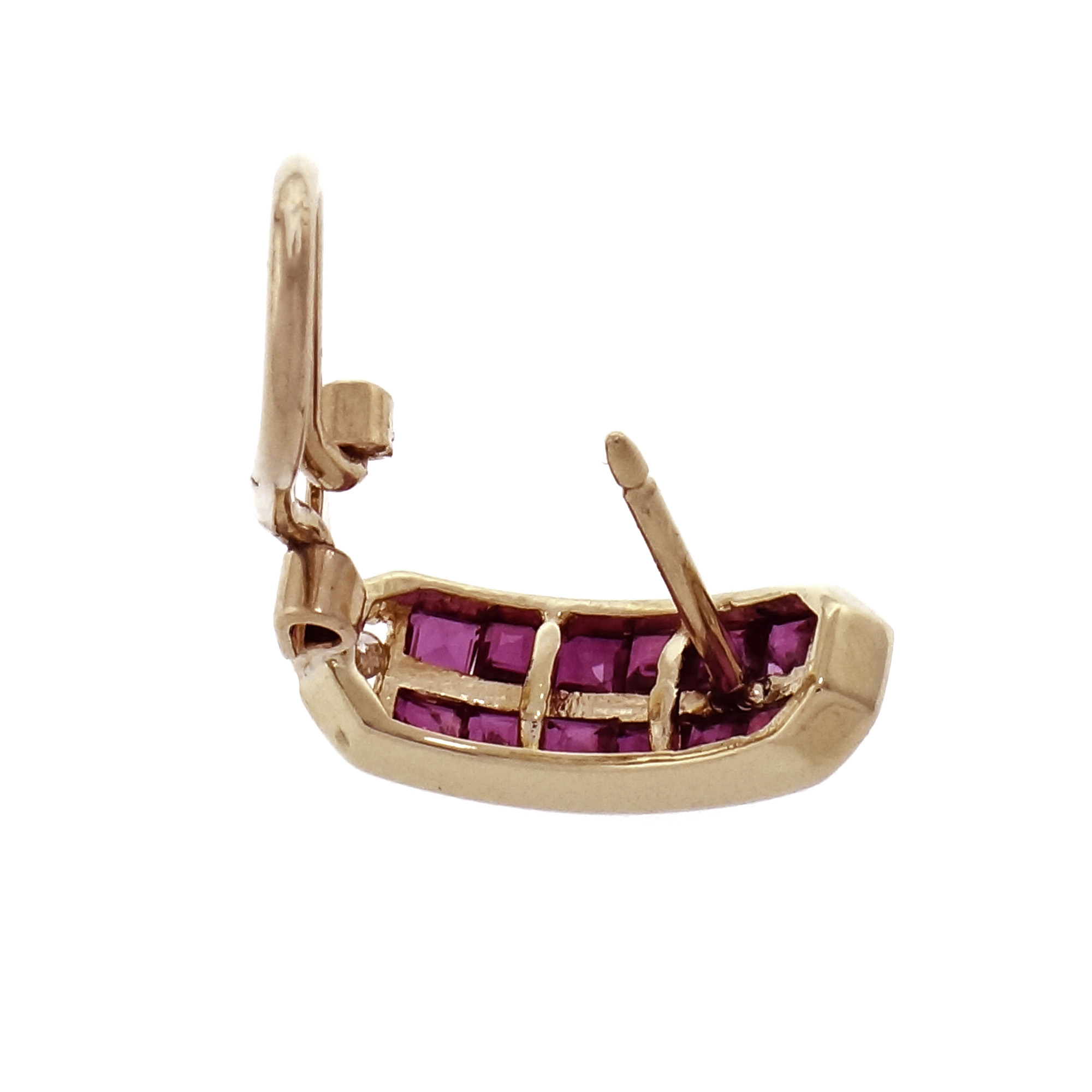 estate ruby earrings