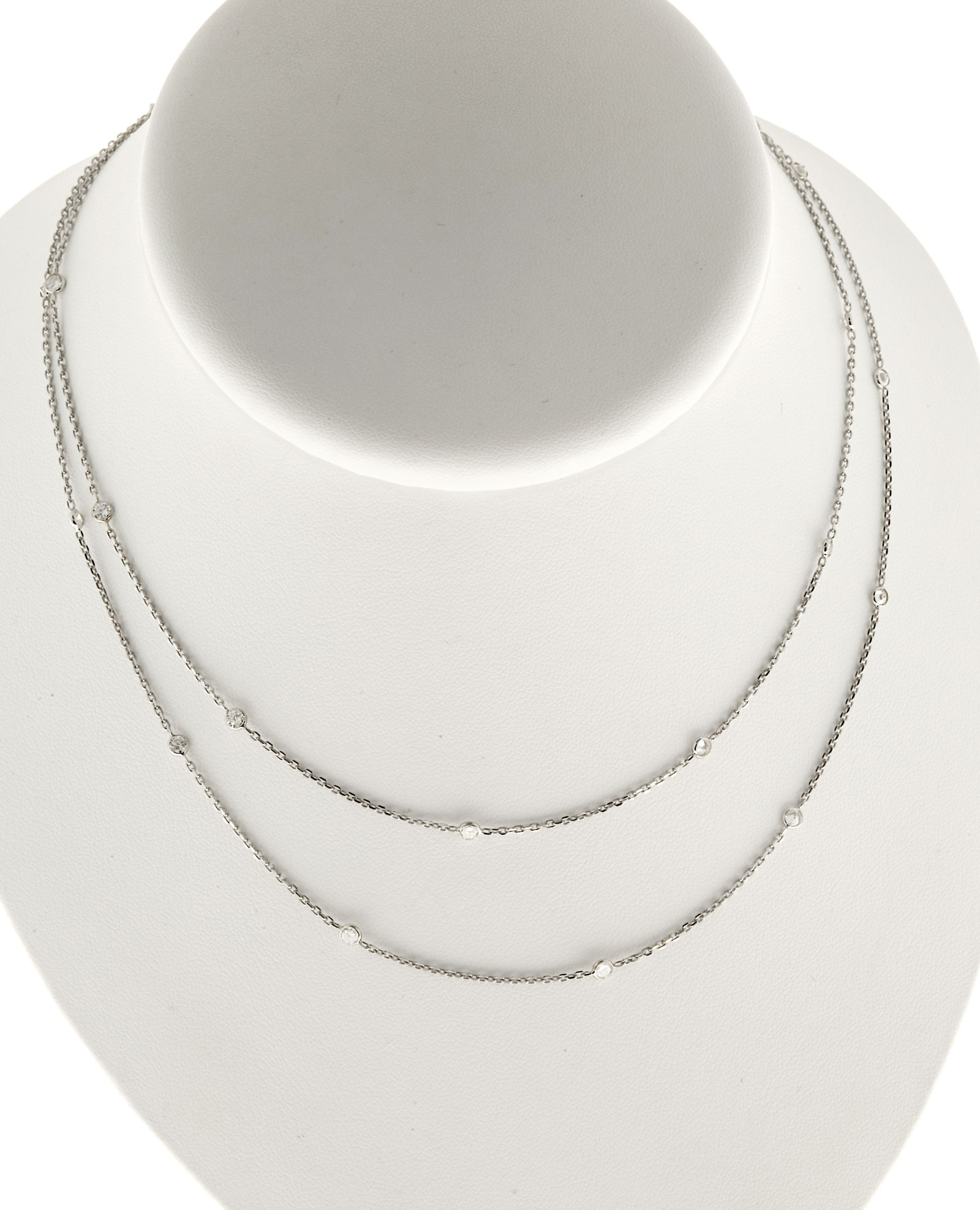 22 inch white gold necklace Clearance