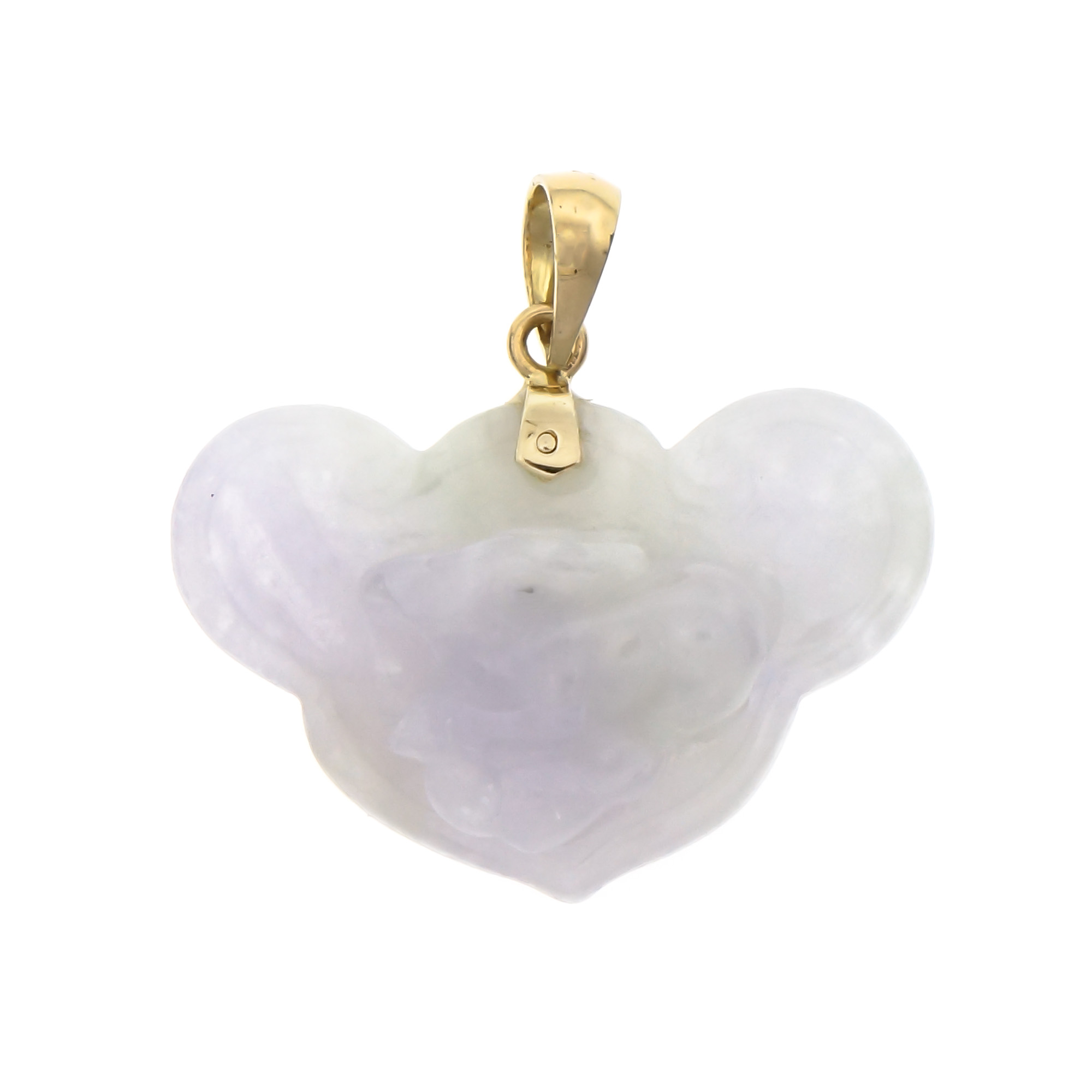 Natural Carved Jadeite Jade Rabbit Pendant 14k Gold GIA Certified eBay