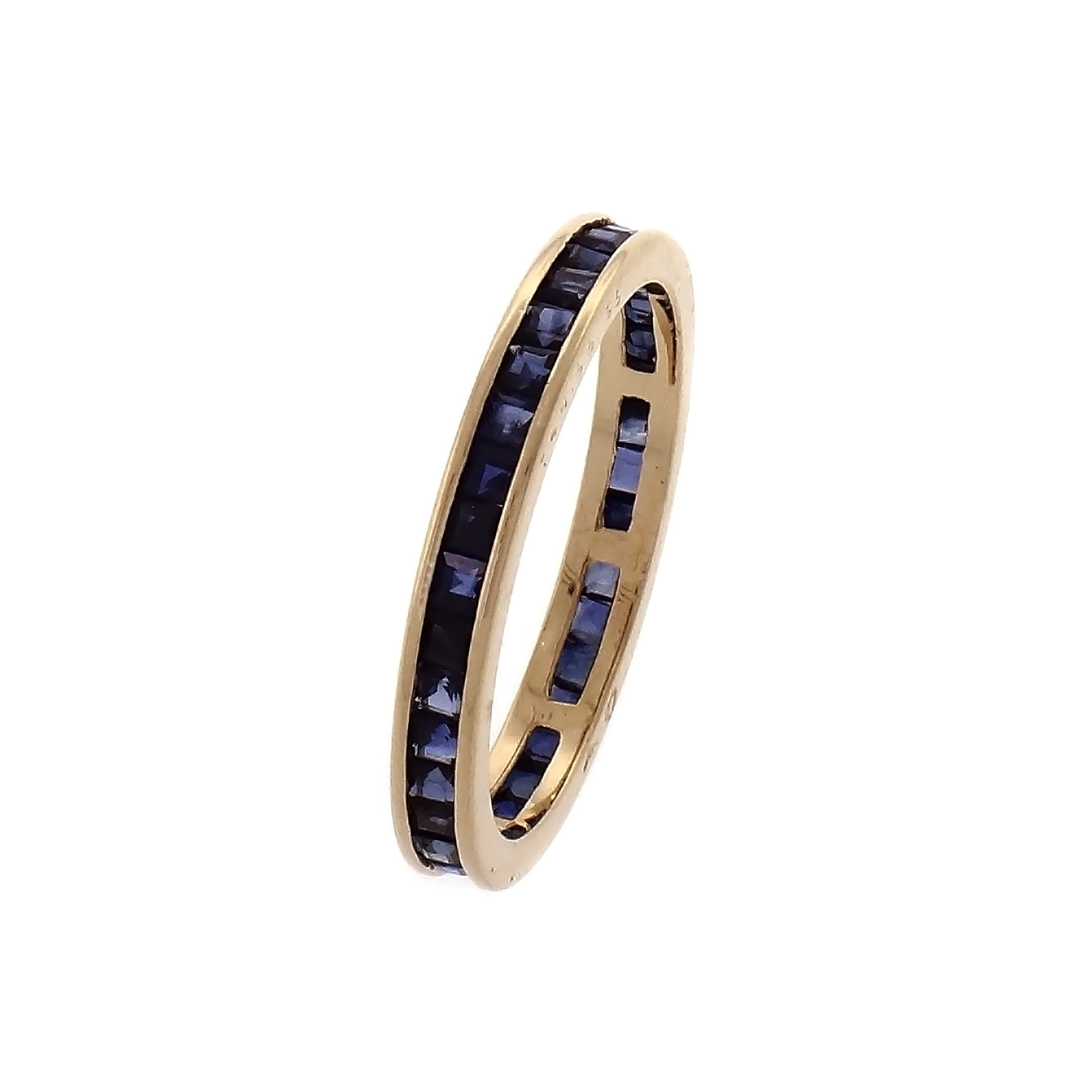 Cartier Sapphire Eternity Band Ring 18k 