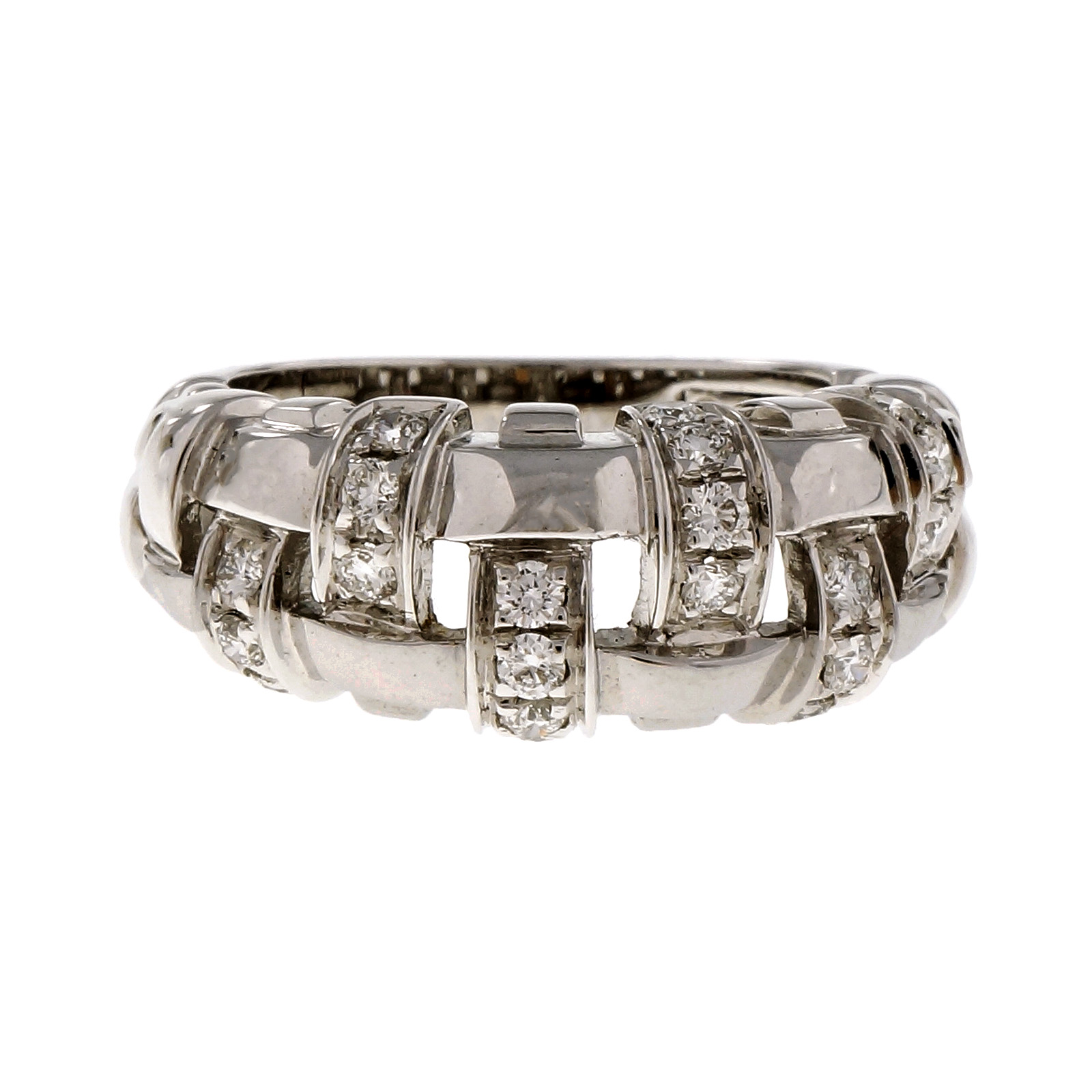 Tiffany \u0026 Co Basket Weave Diamond Ring 