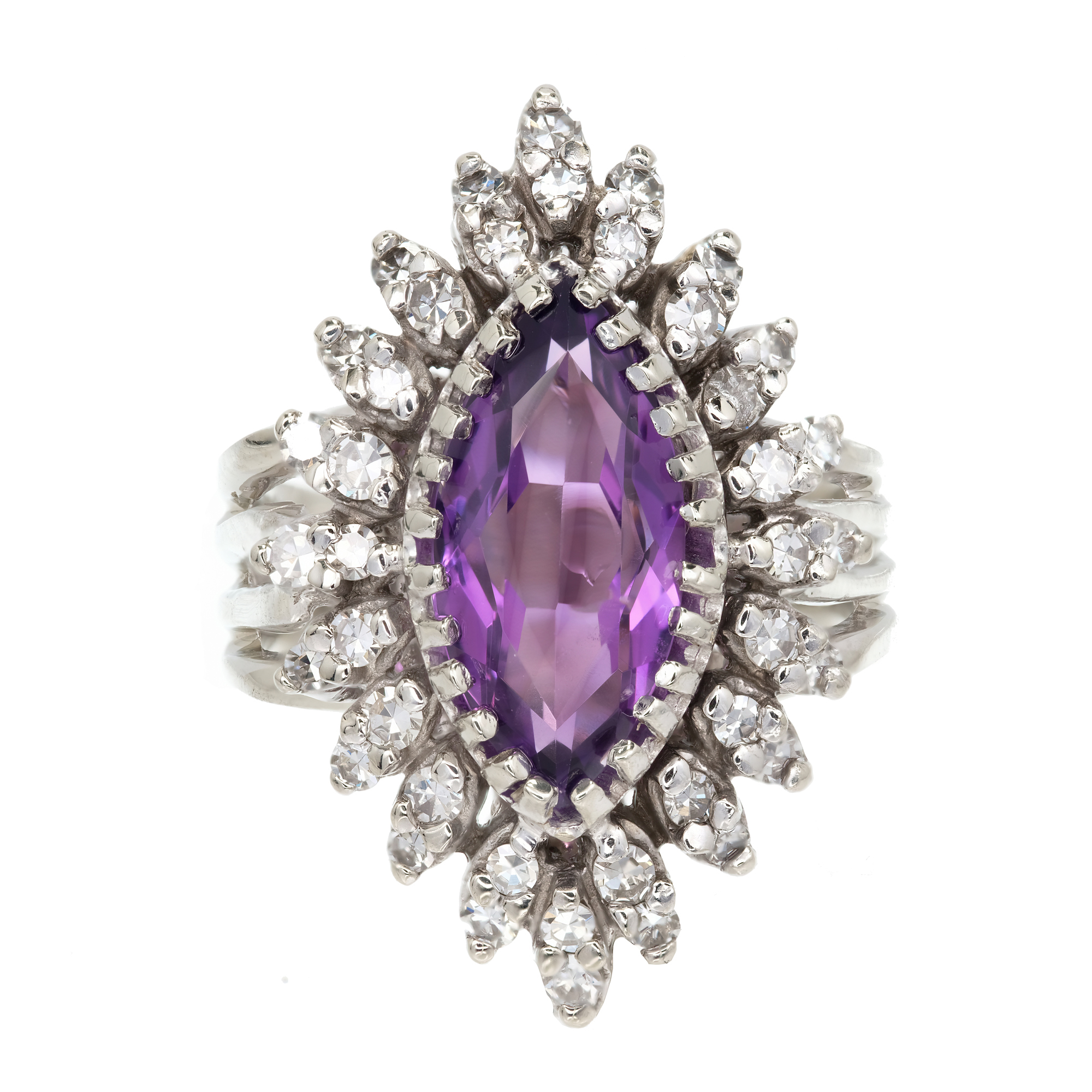 marquise amethyst engagement ring