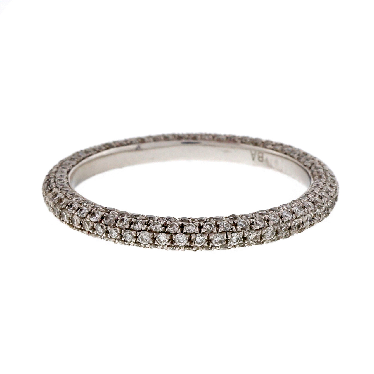 Micro Pave 150 Diamond .75ct Band Platinum Eternity Ring PSD eBay