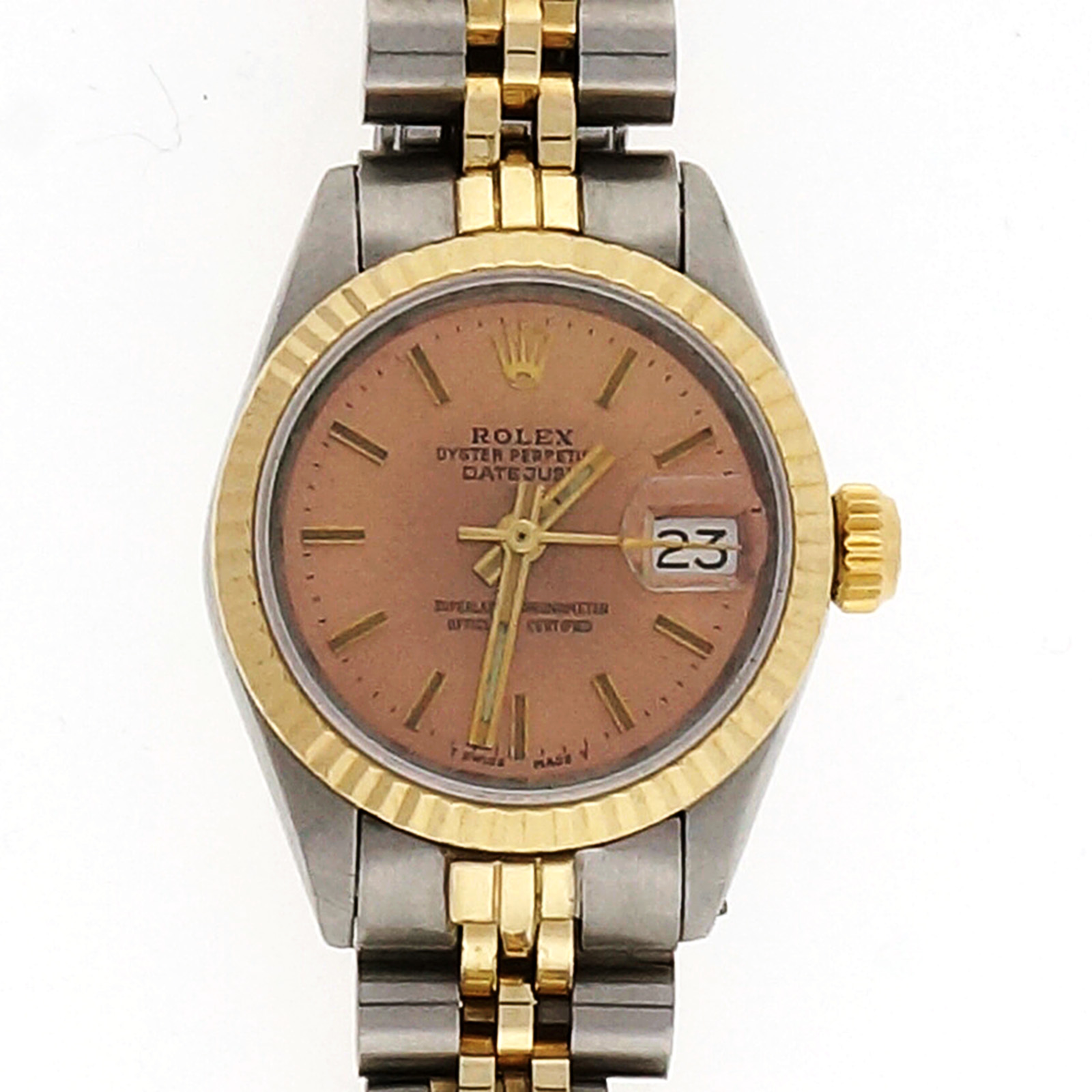 Vintage Ladies Rolex 14k Gold Steel Datejust 6917 Watch eBay